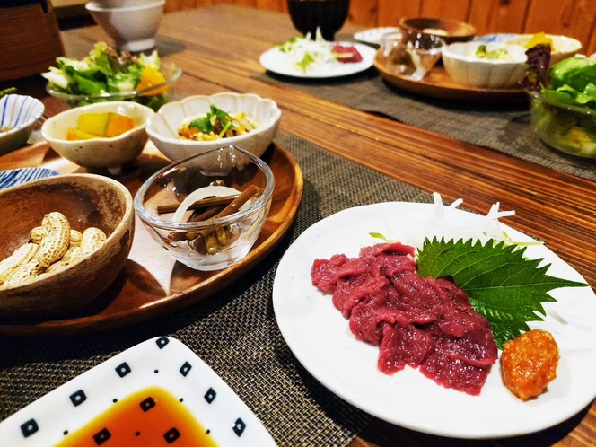 会津名産「桜肉」は別途ご注文でご用意できます