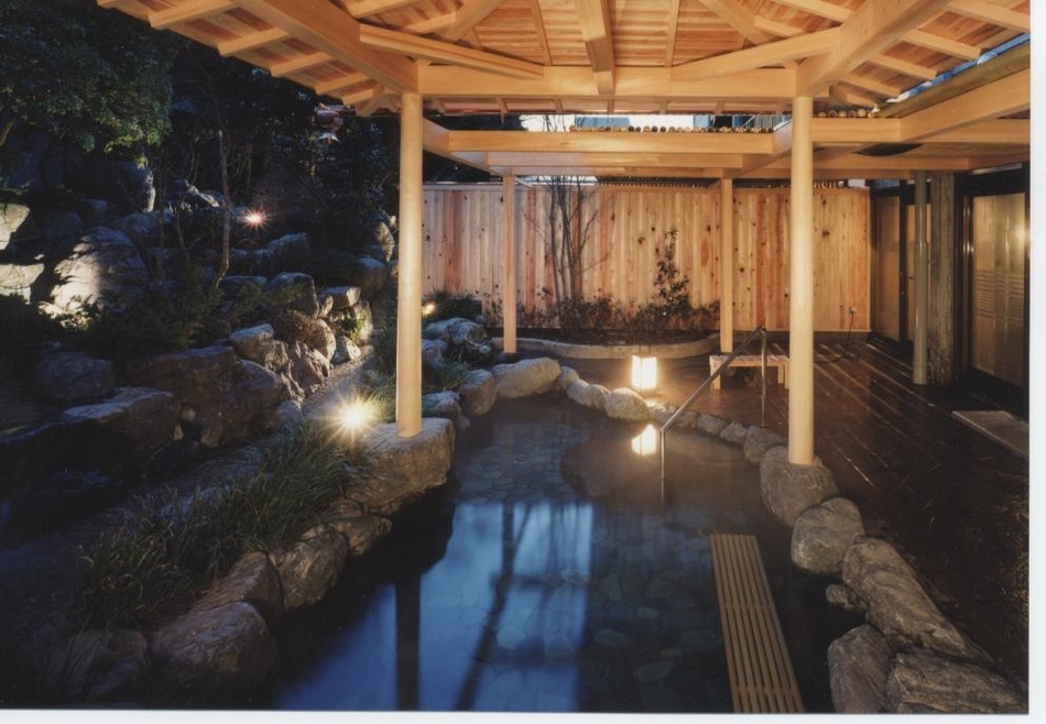 Garden open-air bath Rock bath