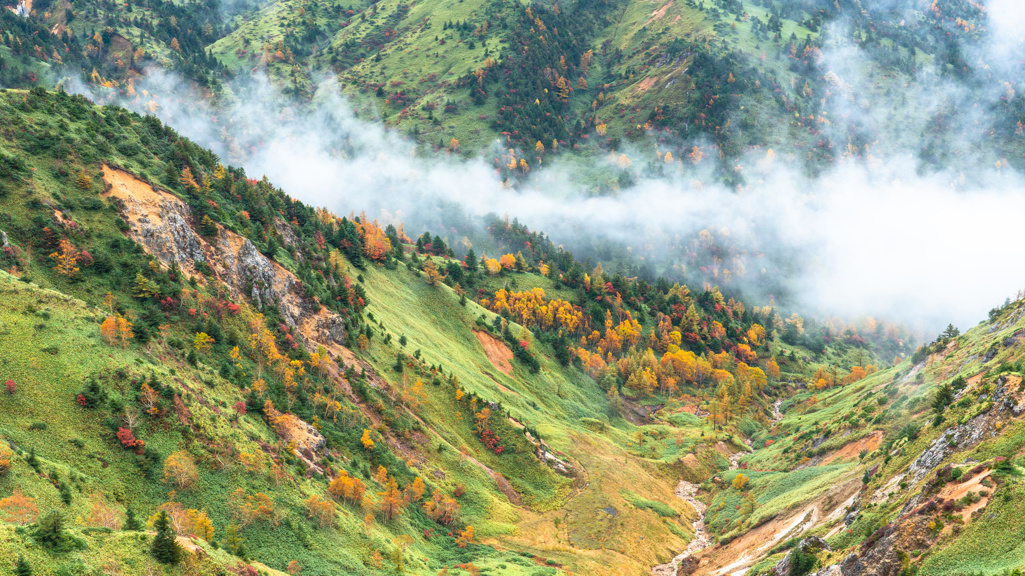 秋の志賀高原　春夏秋はハイキングや登山におすすめです