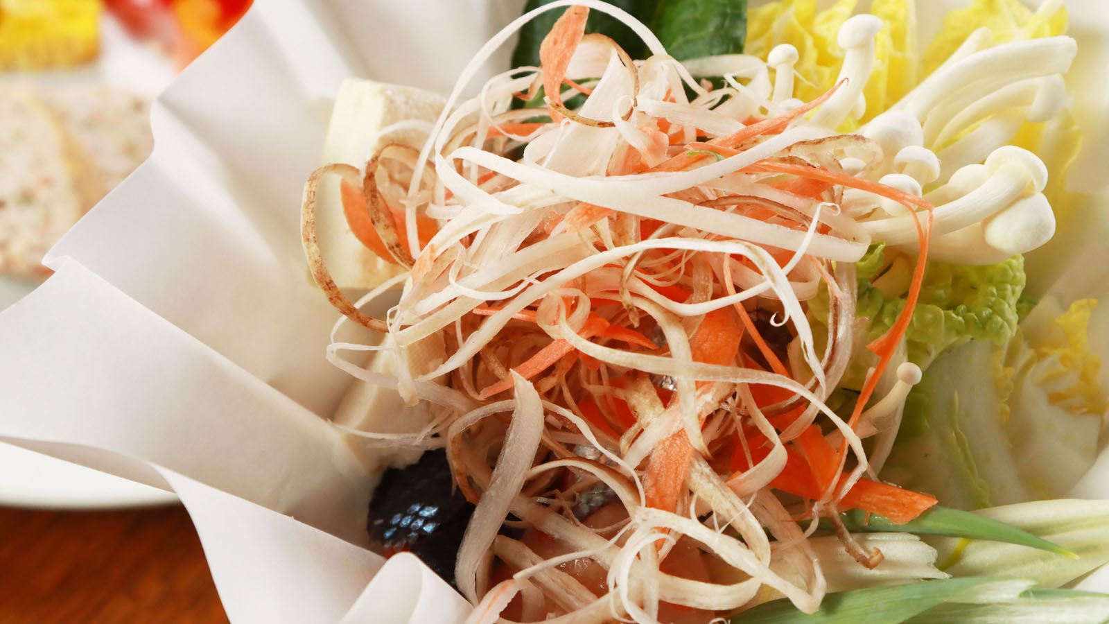 【ある日の夕食】-地元野菜の石狩鍋-