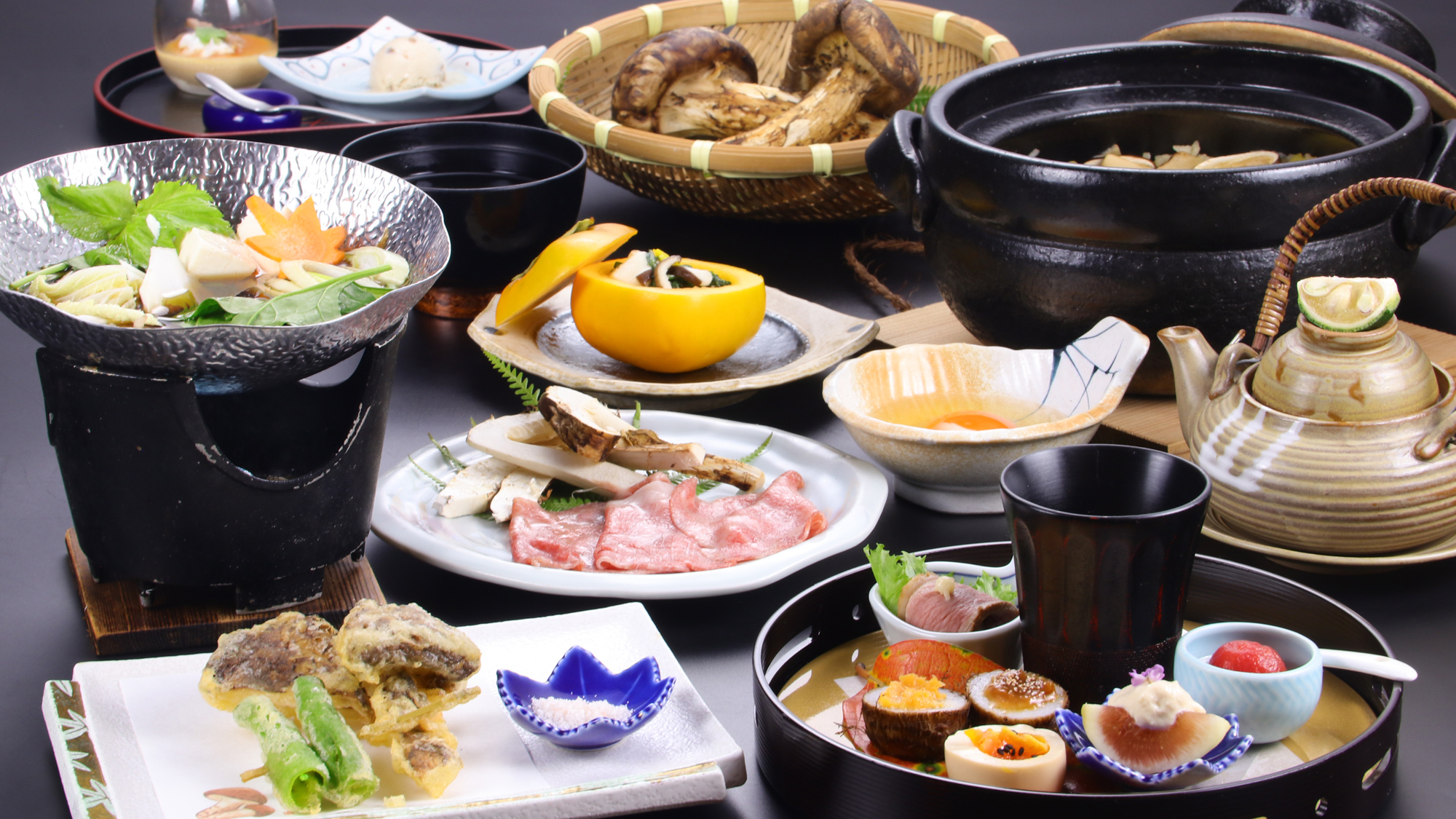 【松茸会席】 秋の味覚・松茸を贅沢に味わう会席
