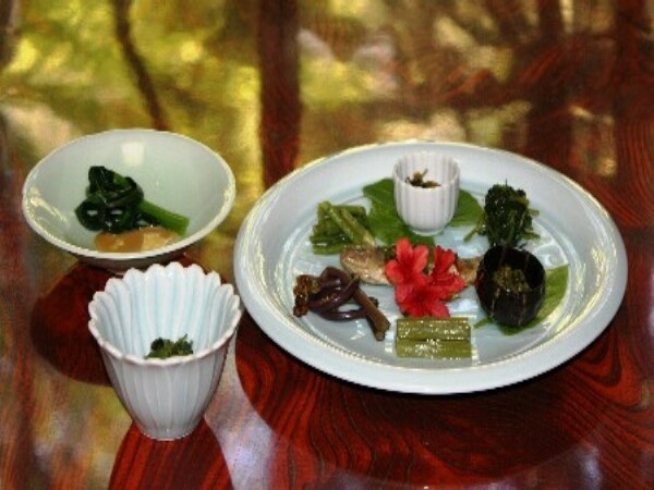 秋神温泉の大自然を満喫しながら、美味しくて身体に優しい山菜料理を楽しむスタンダードプラン！