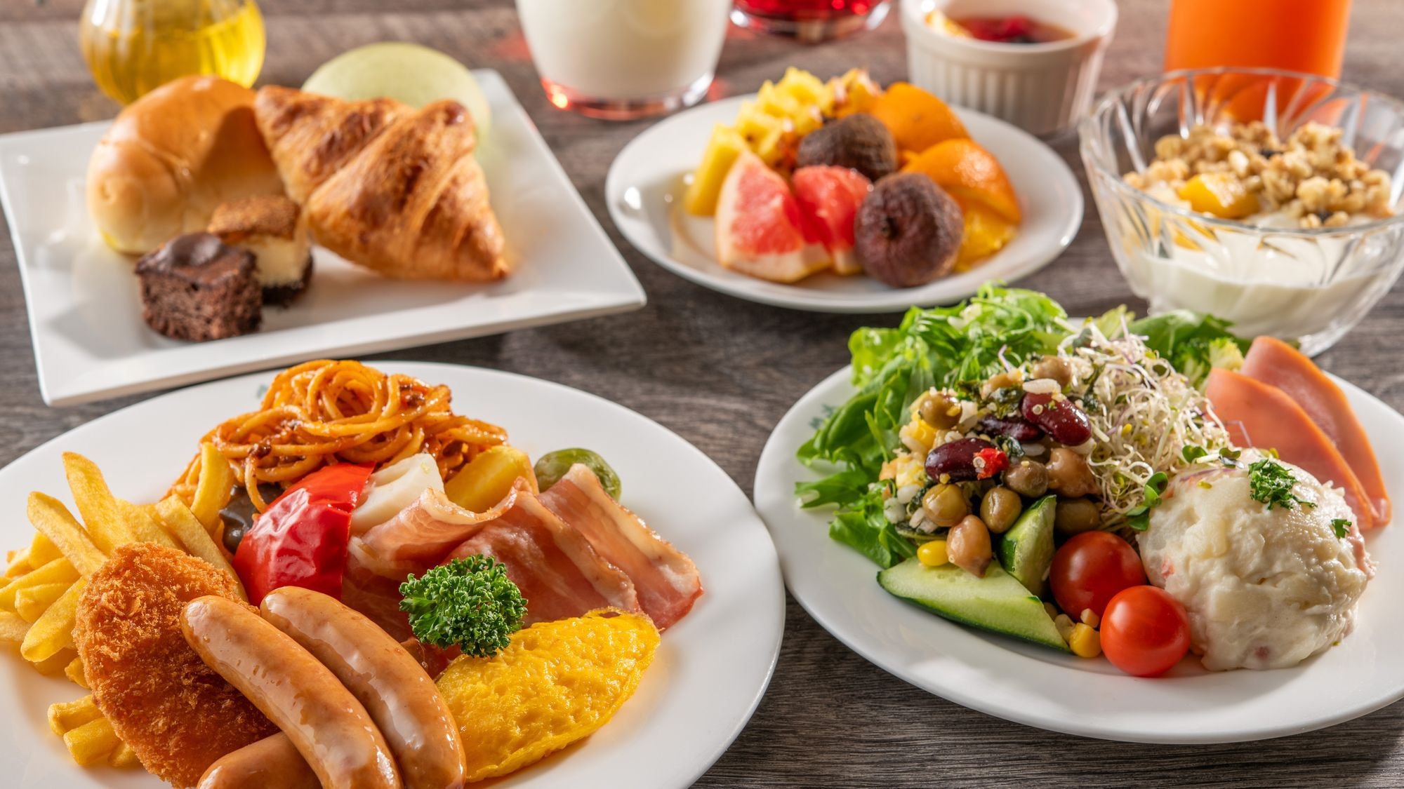 【早期割28/朝食付き】30種類の和洋ビュッフェのご朝食♪※27日前から返金不可