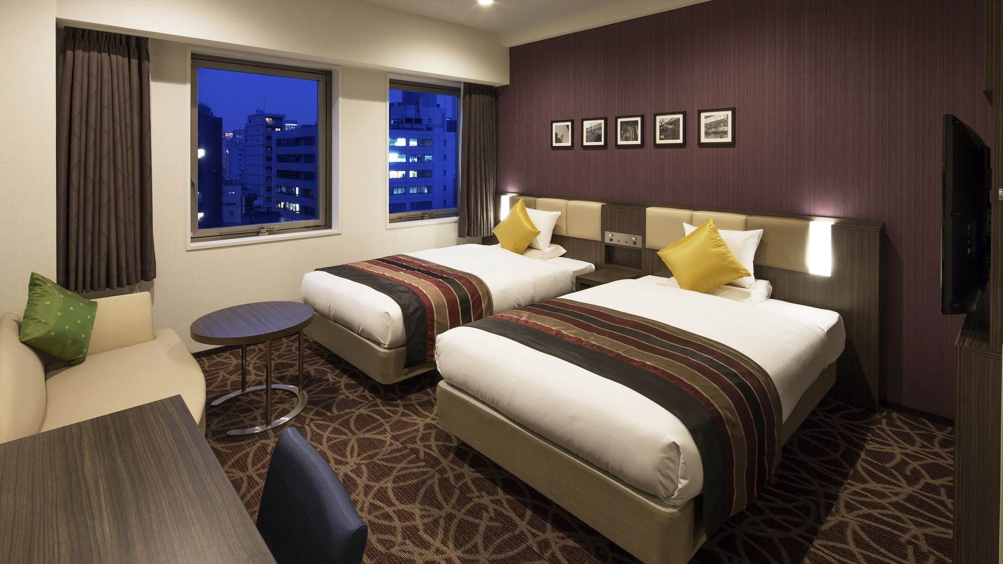 スタンダードツイン　＜21㎡/ベッド幅120cm＞