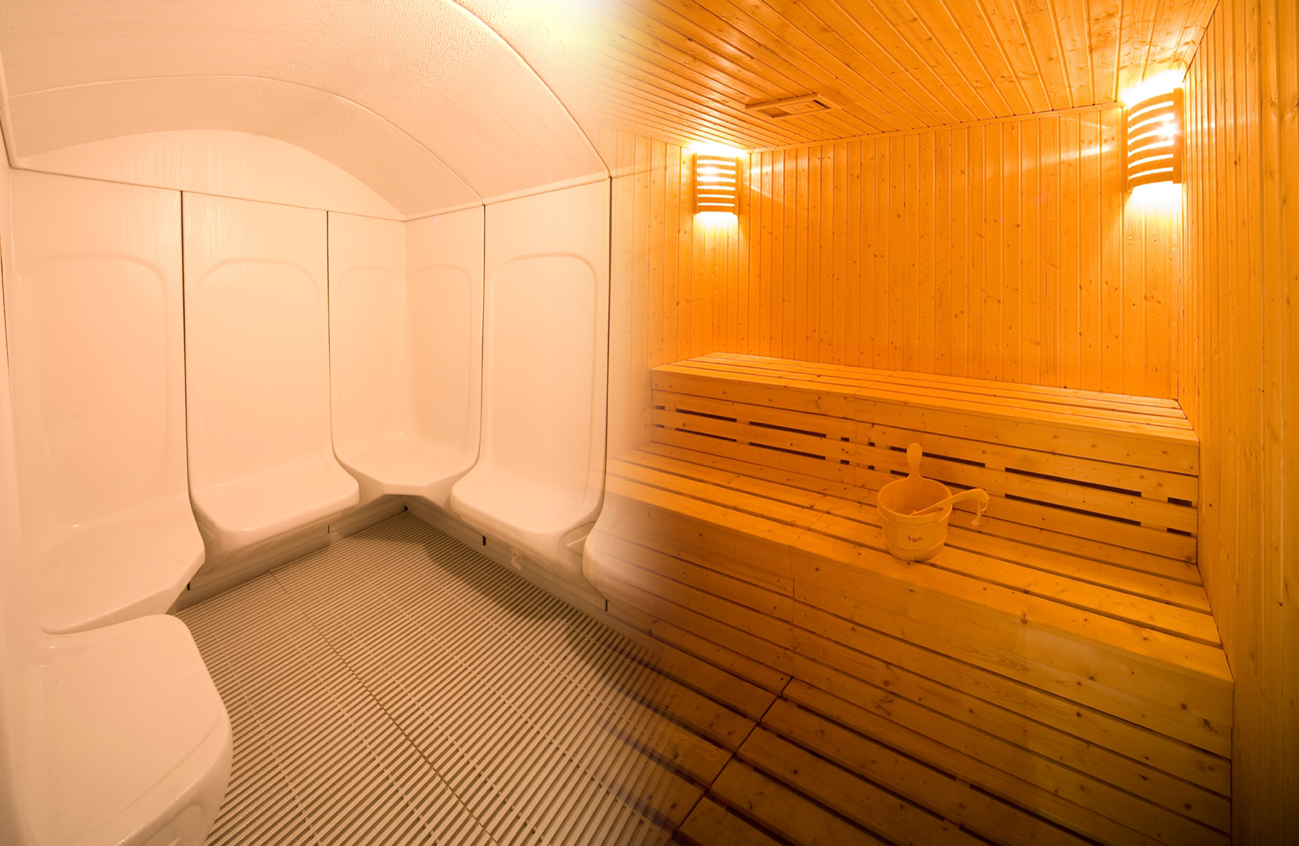 サウナとスチームルーム