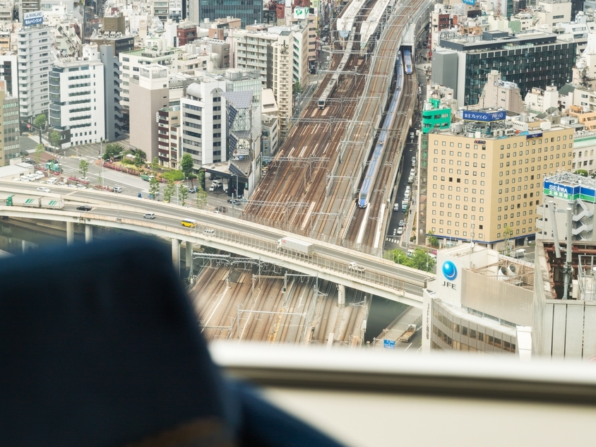 【トレインビュールームステイ】高層階で楽しむ東京夜景！オリジナル「手ぬぐい」プレゼント付