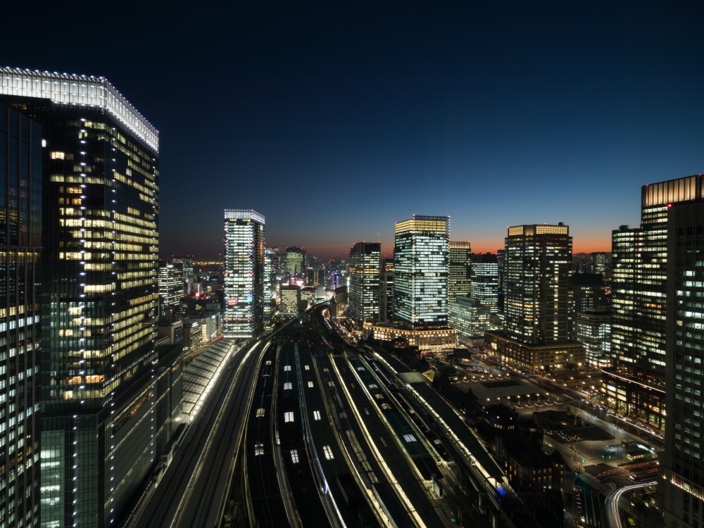 東京駅を見下ろす眺望イメージ