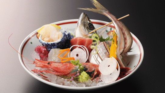 【楽天トラベルサマーSALE】SDスタンダードディナー♪お造り＋和牛石焼＋旬の料理／夕食ダイニング