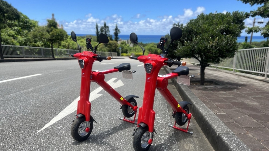【折りたたみ式電動バイク「Shaero」】宮古島での移動をより便利に観光ルートの幅が広がります