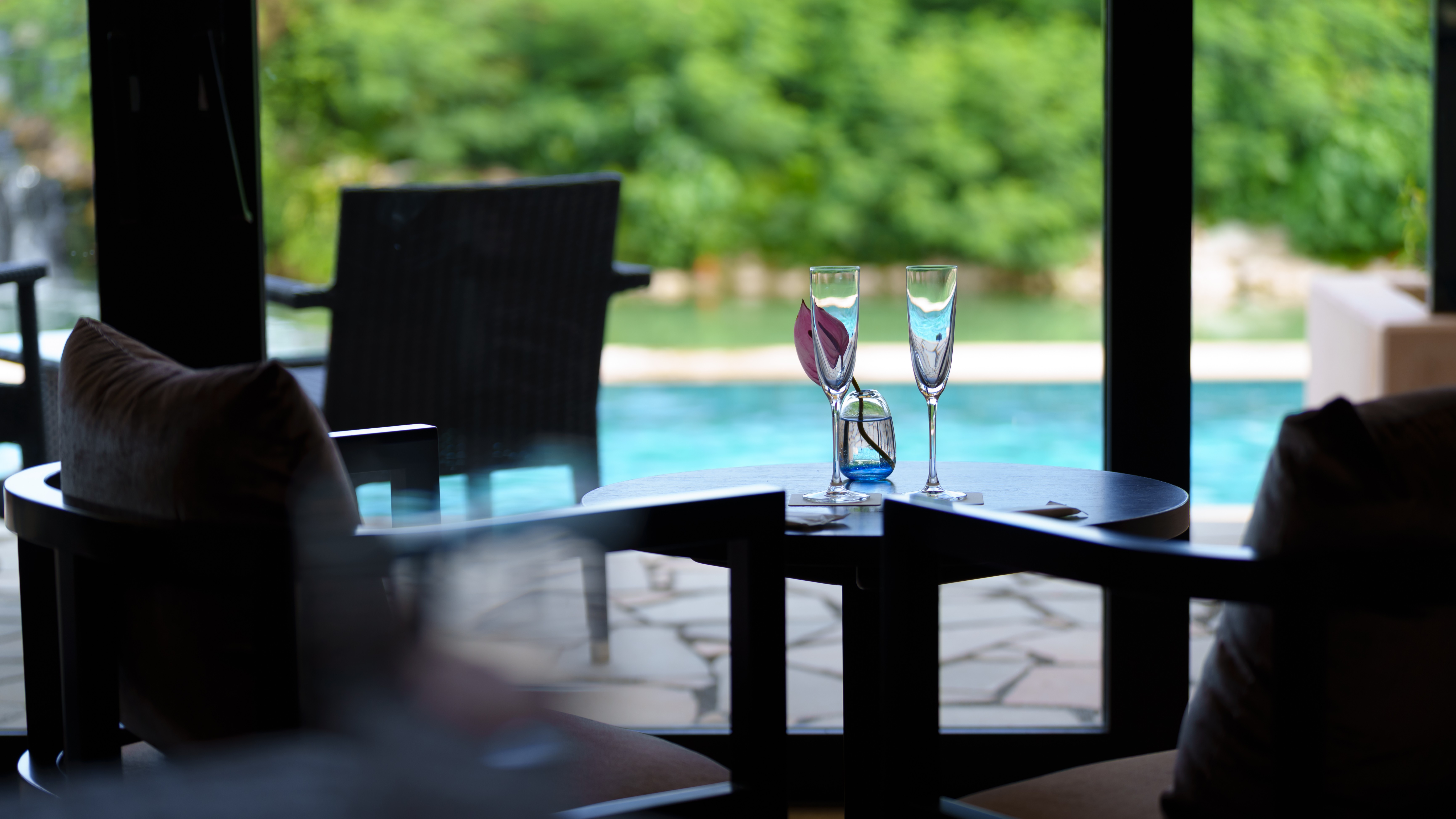 【ゲストラウンジ】プールヴィララグーン棟1階にあるラウンジ