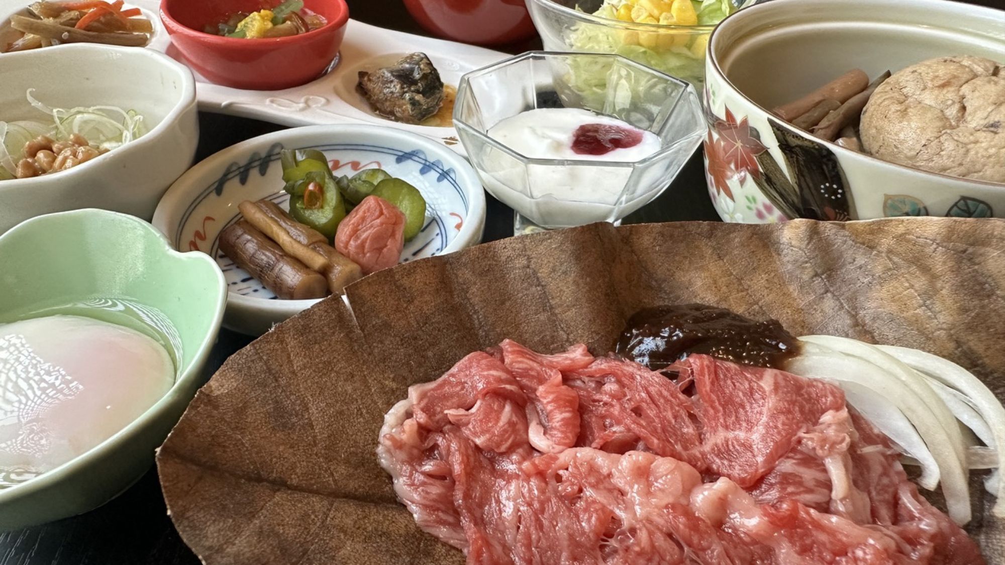 霧降高原牛の朴葉焼き