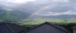 山の景色と虹332*750