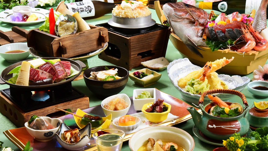 3/12〜・人気No.1・料理長おすすめ【旬の極み会席】春の贅沢な食材を満喫するプラン