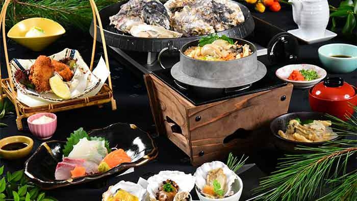 冬限定【名物★牡蠣満腹プラン】毎年大好評！相生産の蒸し牡蠣90分食べ放題付コース