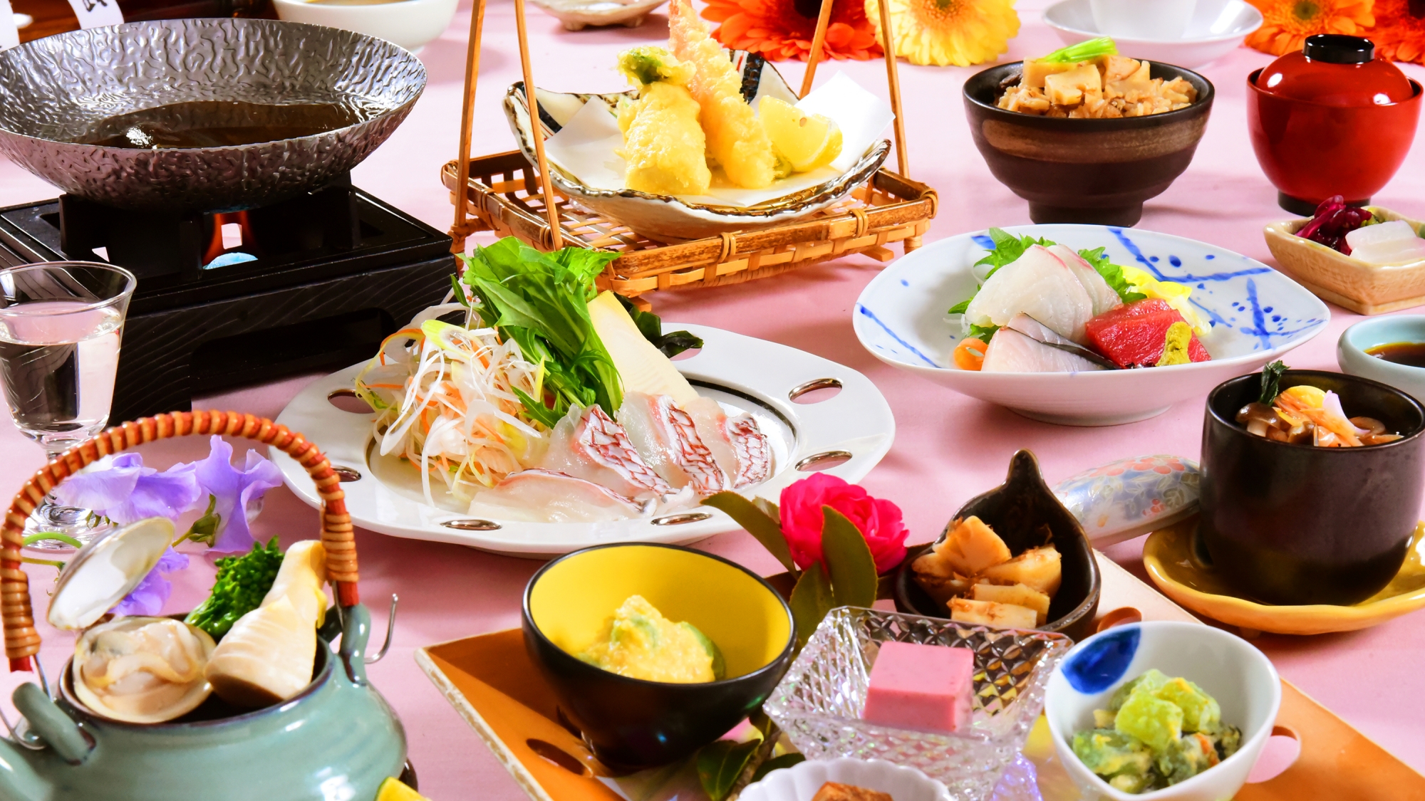 *2026春【四季会席】春の瀬戸内と地元の山里の幸を気軽に楽しんでいただける人気のプラン