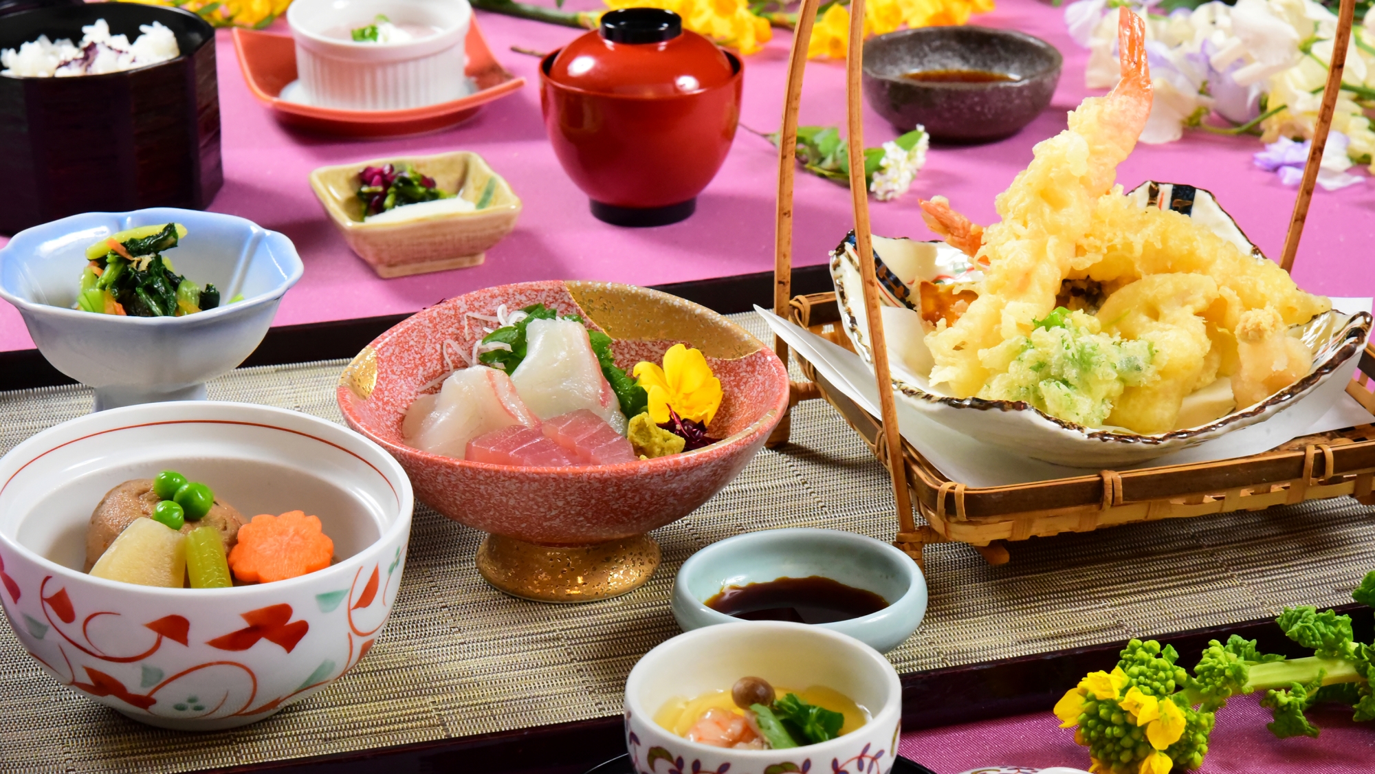 *2026秋【ランチ／岬御膳】お造りに天婦羅と瀬戸内の旬を気軽に楽しめる