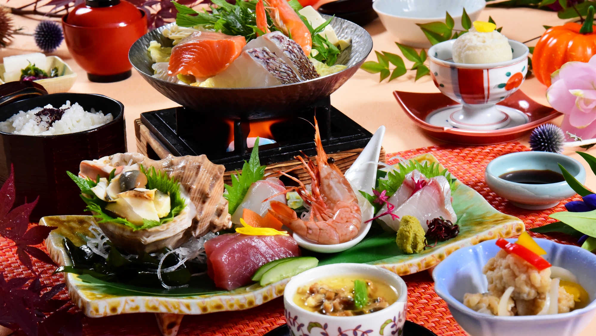 *2026秋【ランチ／播磨灘御膳】季節の海の恵みをたっぷり堪能。旬の海鮮鍋も美味