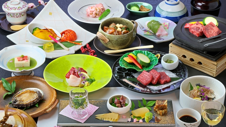 新)【スタンダード】浜膳特選御膳〜半露天風呂付き客室〜