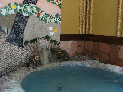 [Guest room semi-open-air bath / example]