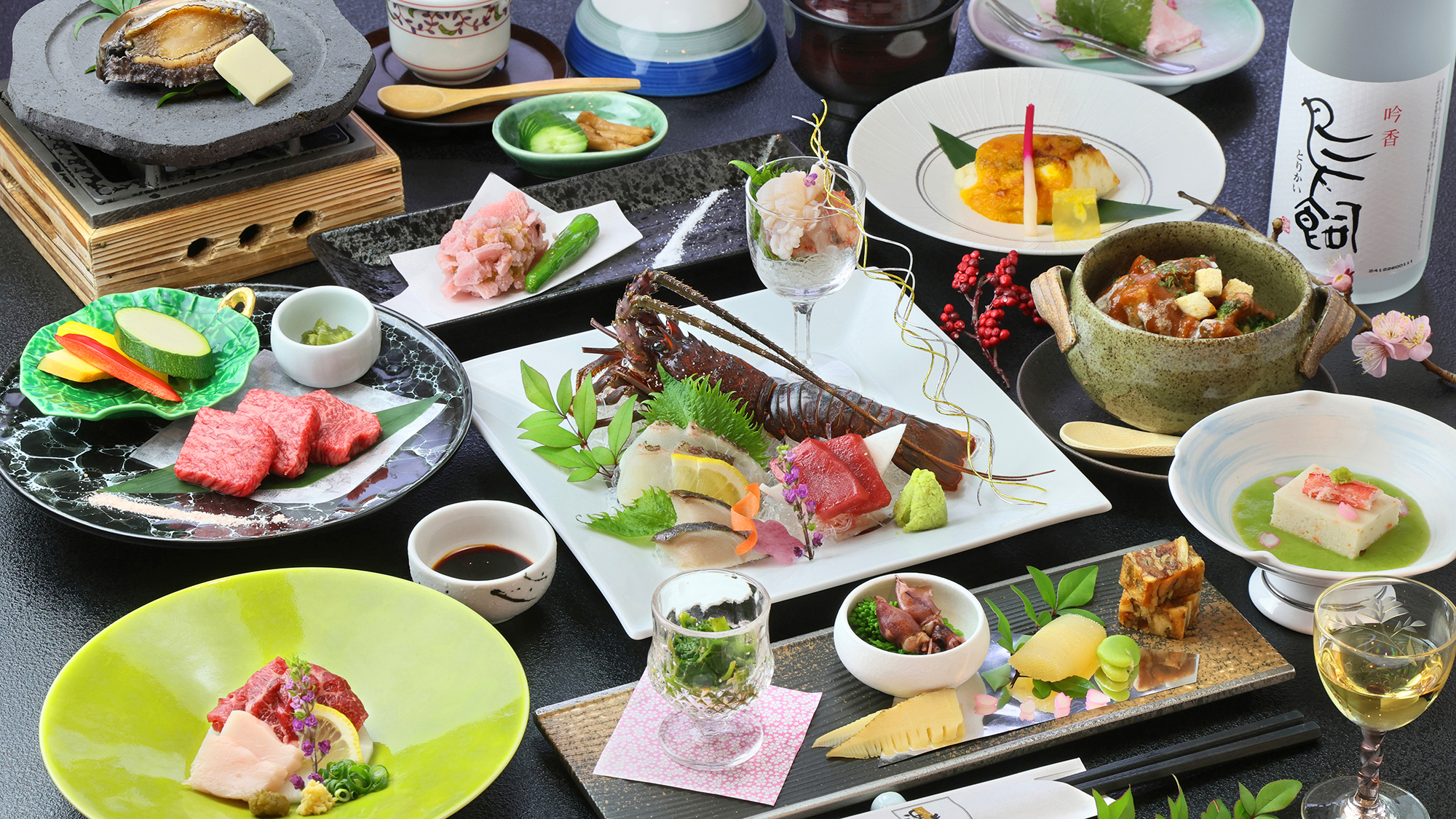 ・浜膳特選伊勢海老お造り御膳