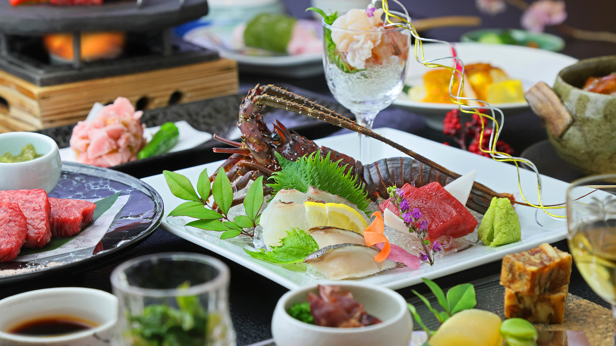 ・浜膳特選伊勢海老お造り御膳