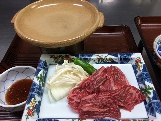 信州牛の陶板焼きプラン
