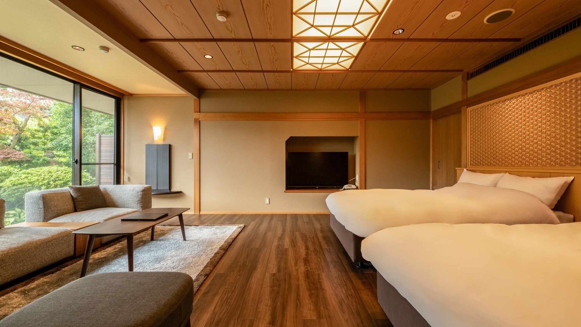 【限定2室の洋室 1室2名様利用のみ】洋室ガーデンスイート観月亭　特別な空間で贅沢なひと時を