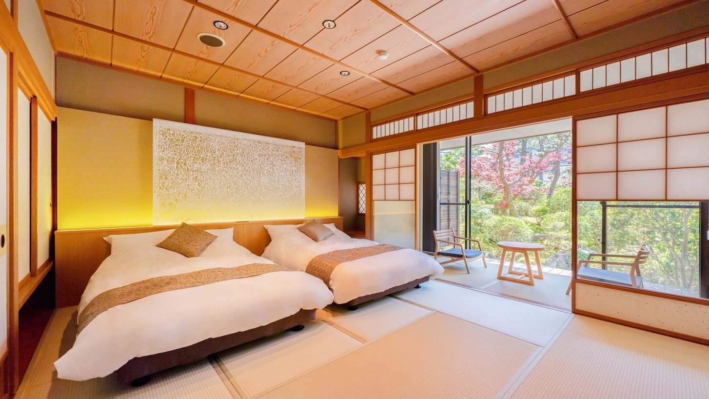 【秋冬SALE】リニューアルオープン！和洋室ガーデンスイート観月亭　お庭を見ながら贅沢なひと時を