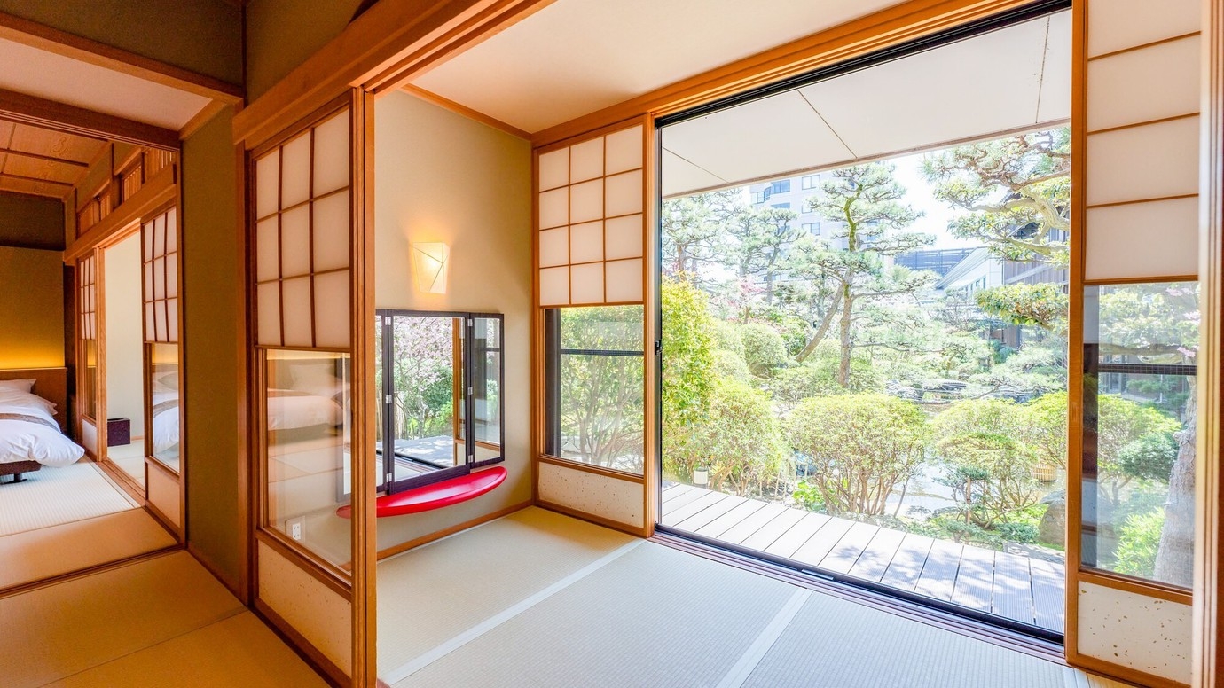 【秋冬SALE】リニューアルオープン！和洋室ガーデンスイート観月亭　お庭を見ながら贅沢なひと時を