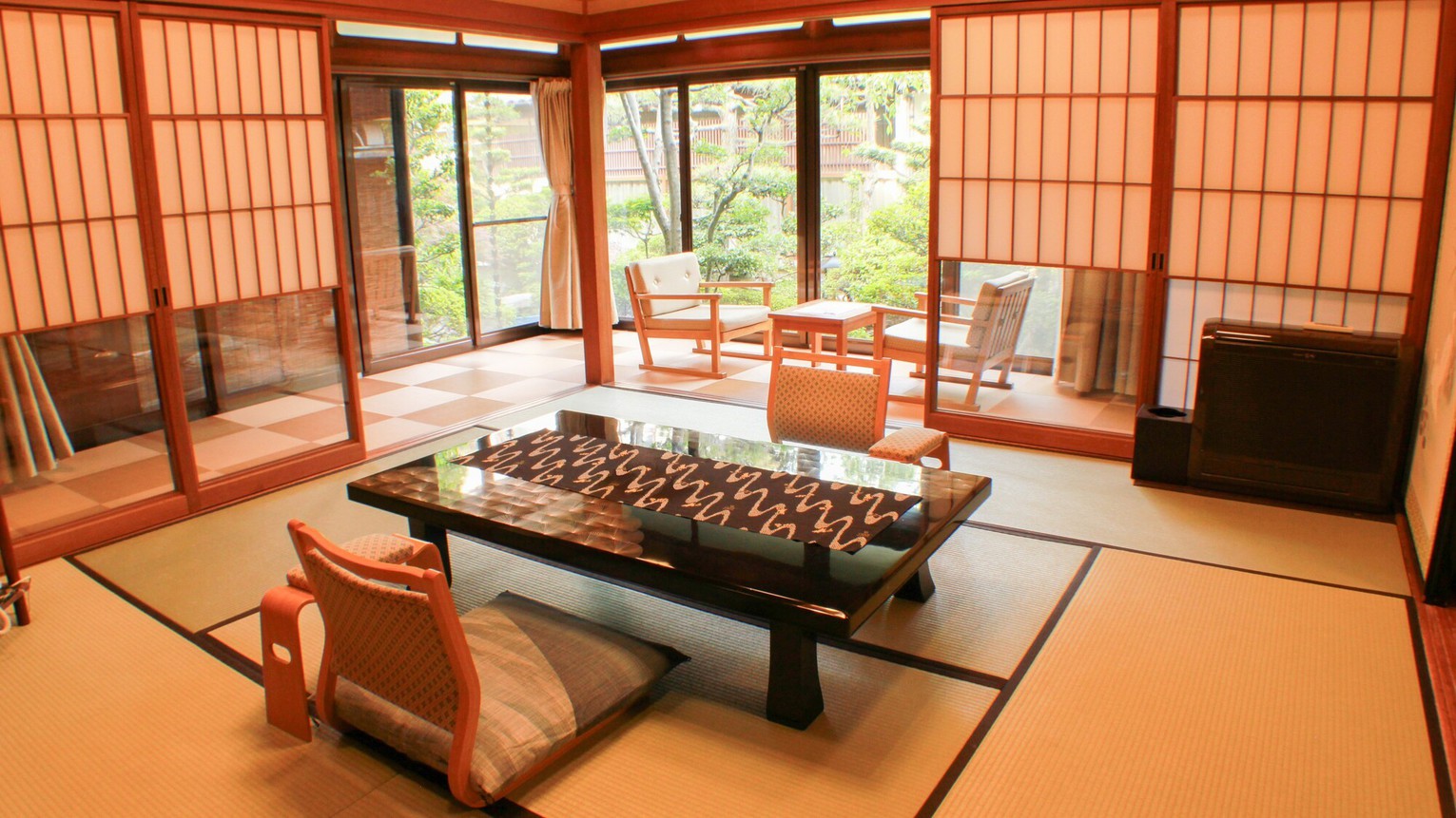 【庭園付き離れ松風庵：朝陽】客室露天風呂付き