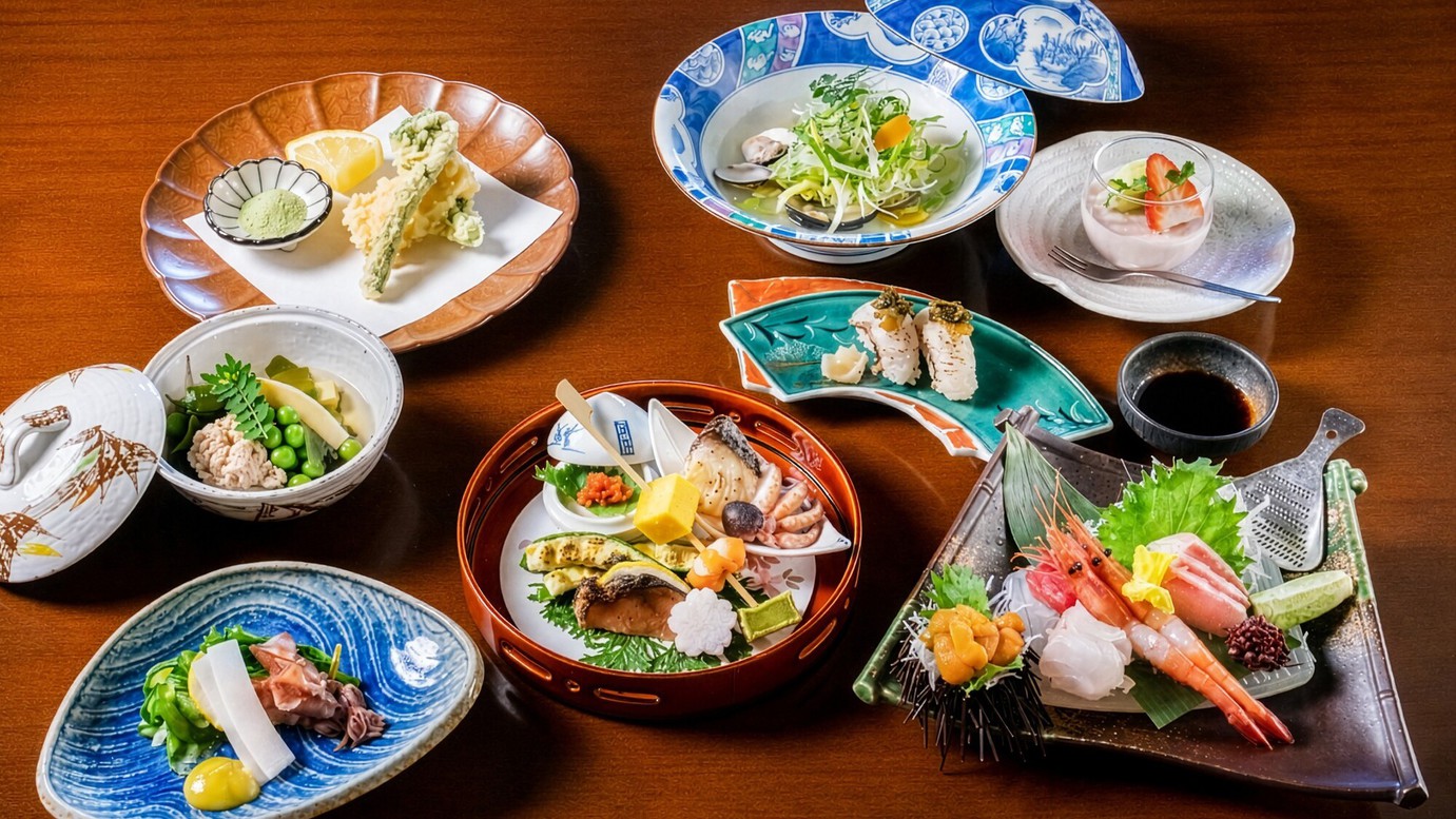 ブランド牛[若狭牛]×海の幸[活あわび]を使用したご当地グルメプラン