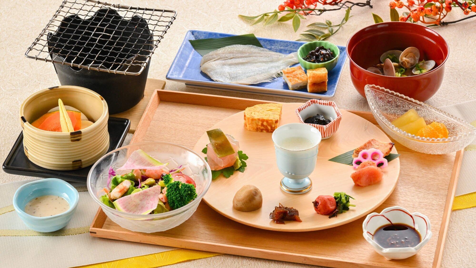 【朝食】こだわりの和朝食(一例)