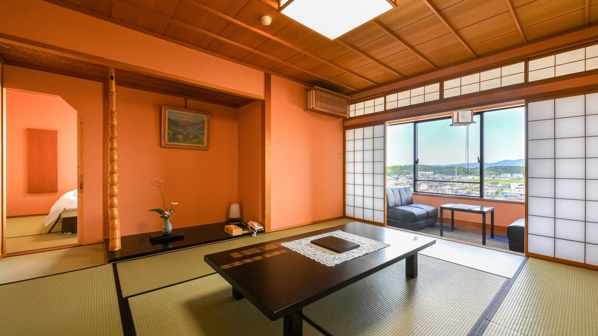 【本館十楽棟最上階】和室(ベッド付き)