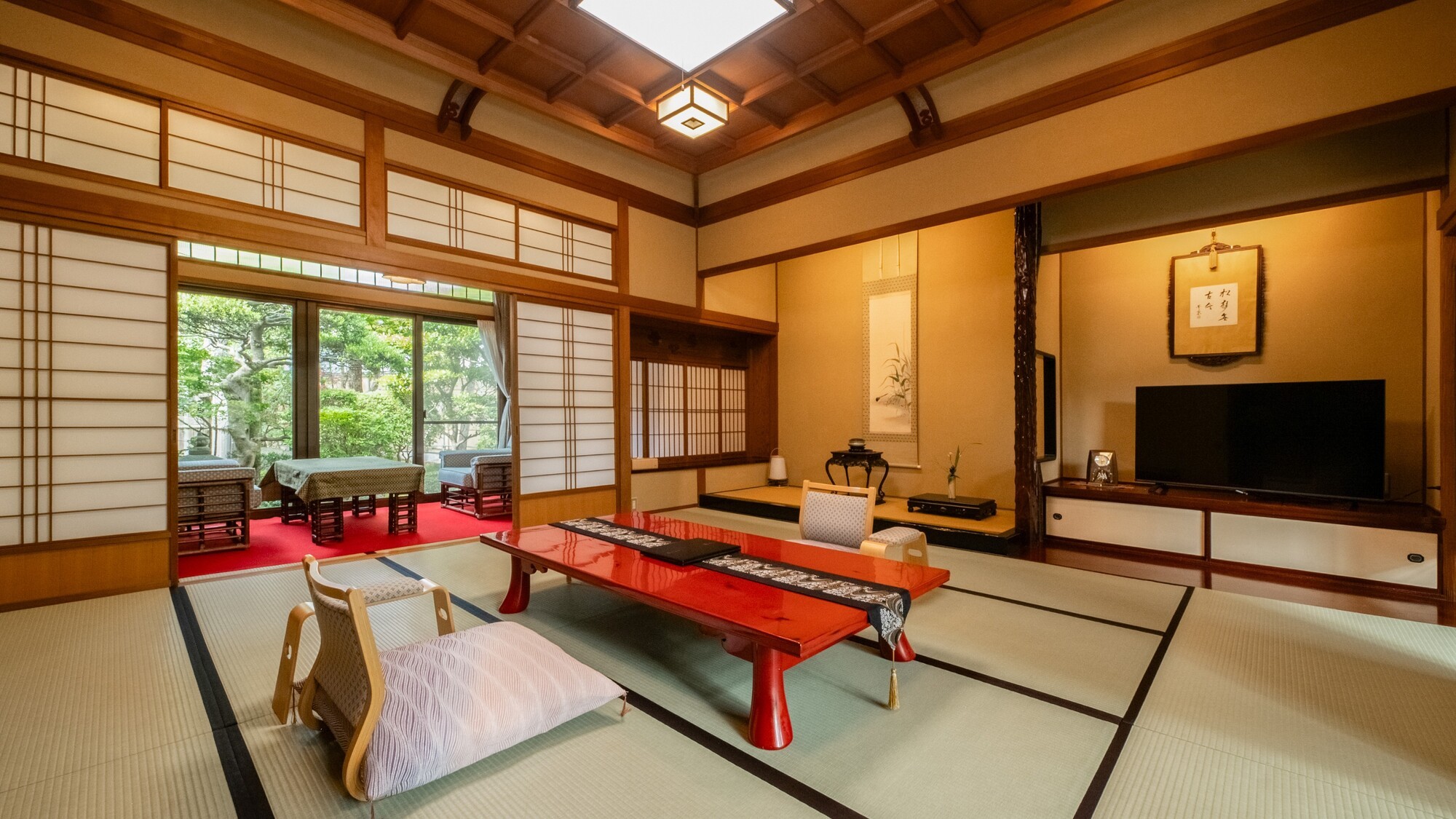 【庭園付き離れ松風庵特別室：紫雲】客室露天風呂付き