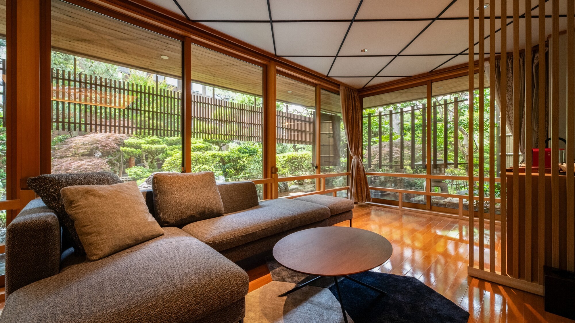 【庭園付き離れ松風庵特別室：曲水】客室露天風呂付き