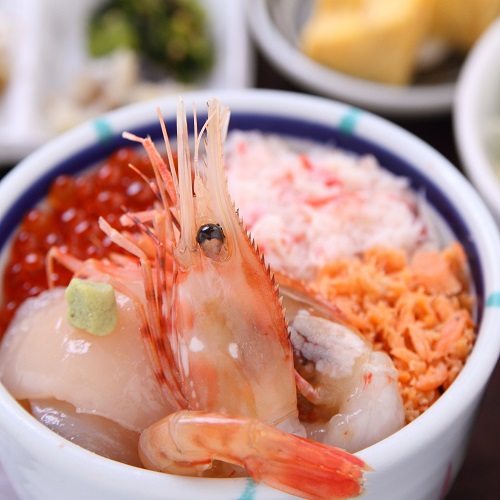 朝市朝食提携店　きくよ食堂　海鮮丼定食