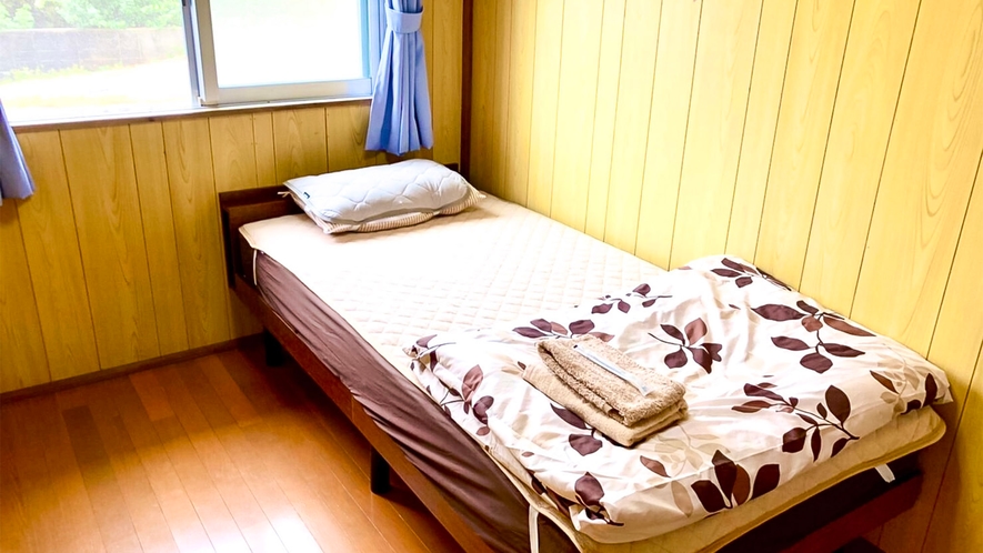 ・【シングルベッドルーム】完全個室＆Wi-Fi・空調完備の快適空間