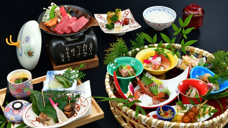【楽天月末セール】全14品の料理『和食コース』飛騨牛は郷土料理の朴葉味噌ステーキで！