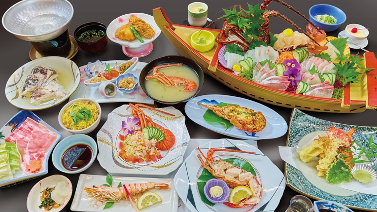 【期間限定　天草下田温泉・伊勢えび祭り】伊勢海老料理6品（全１８品）伊勢海老なんと１ｋｇ