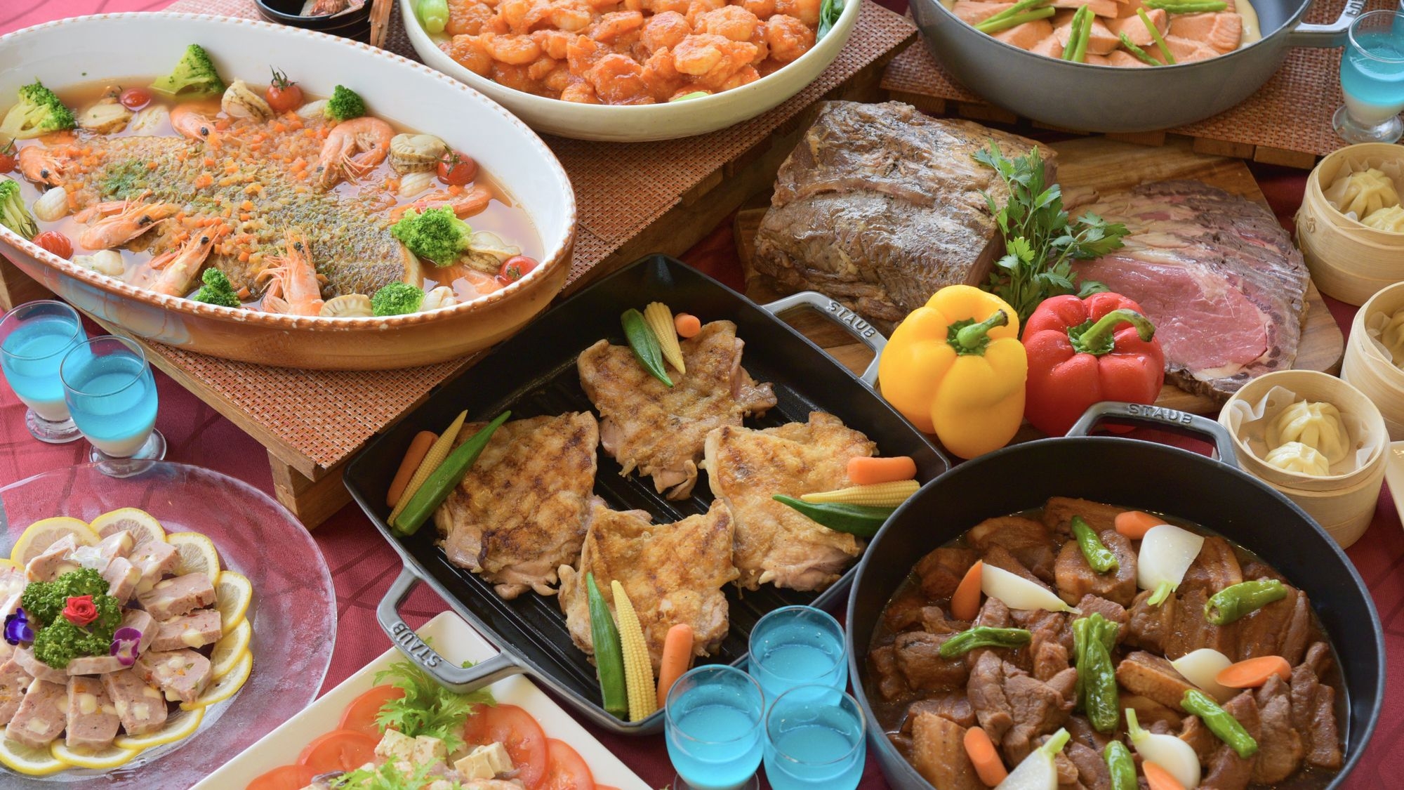 【バリューレート】年末年始限定〜ディナーブッフェプラン（夕朝食付き）夕食17時00分