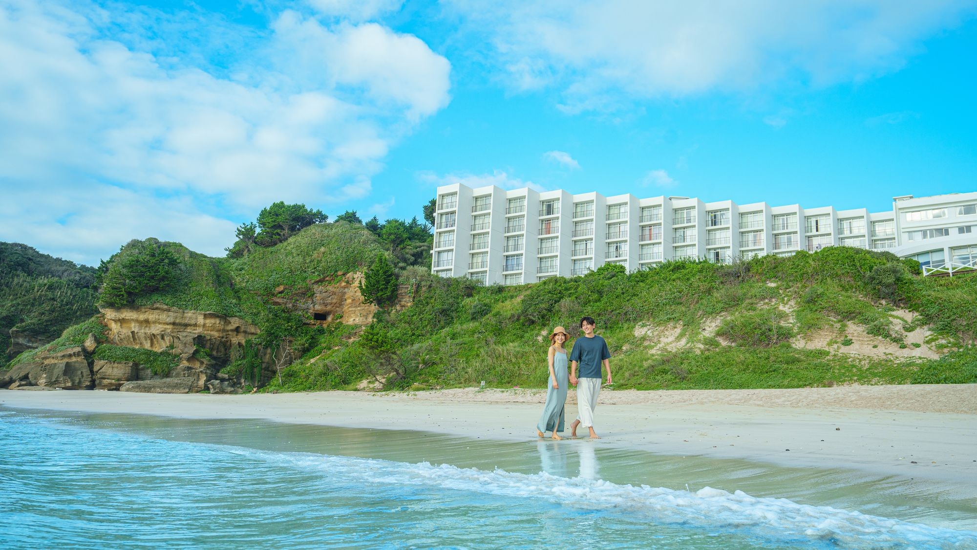 【バリューレート】海まで徒歩1分！夏休みはエメラルドグリーンの海へ出かけよう（夕朝食付き）