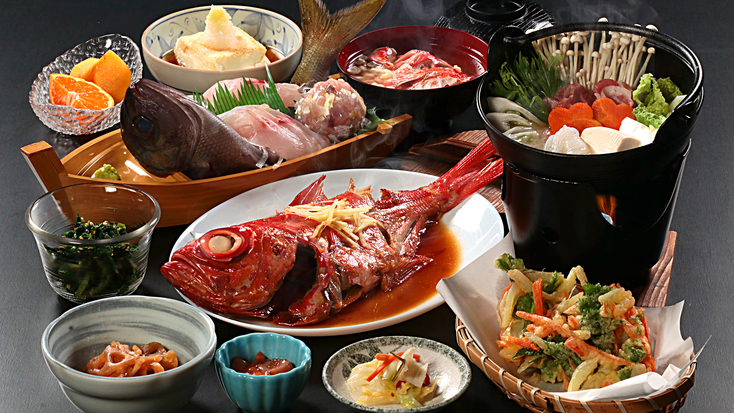 【連泊がお得！２食付き】獲れたて旬魚を味わう！■お迎え付■