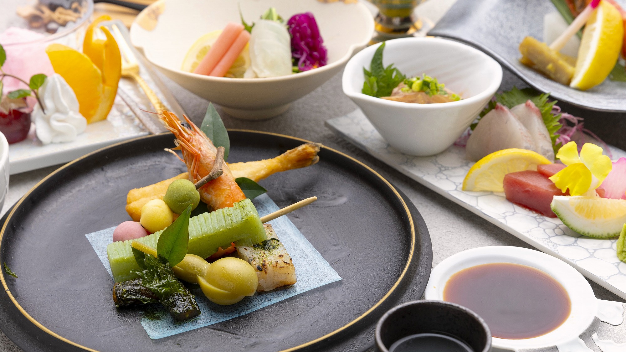 目で楽しむ前菜たち