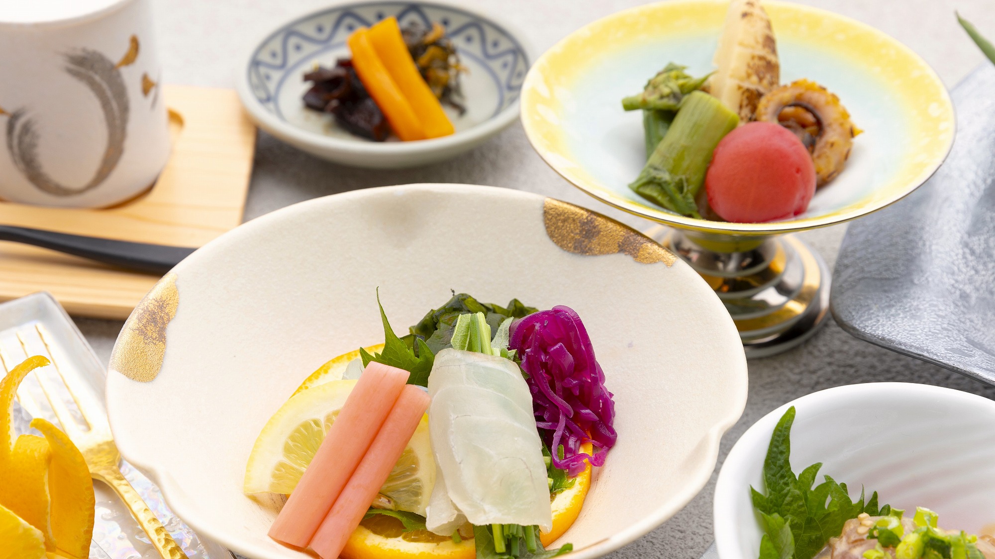 季節の食材を使った小鉢