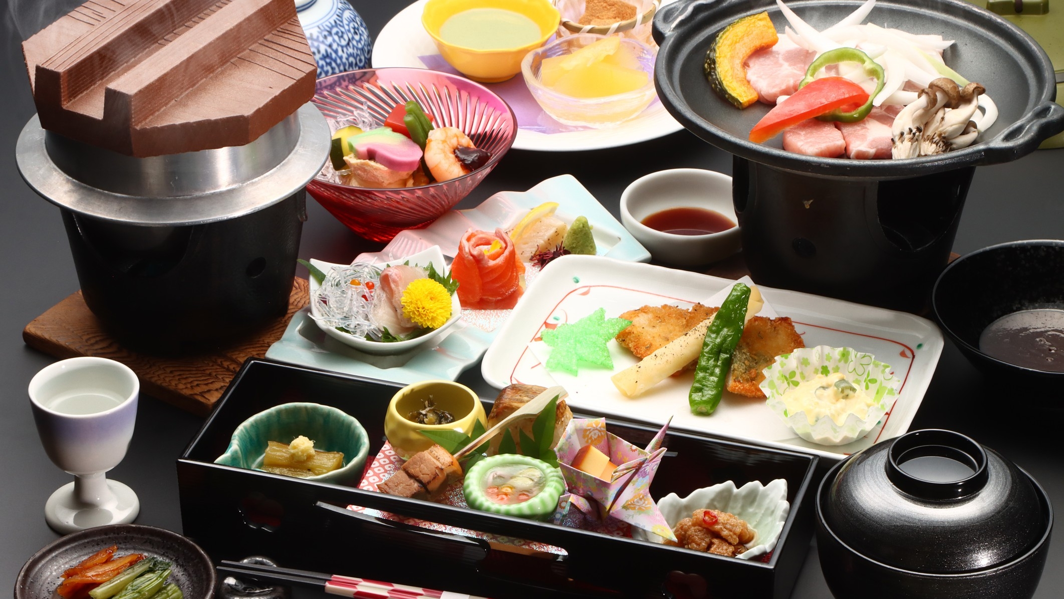 【さき楽】45日前の予約でお得★信州吟醸豚を味わえる★ヘルシー＆リーズナブルで信州の恵みを楽しむ会席