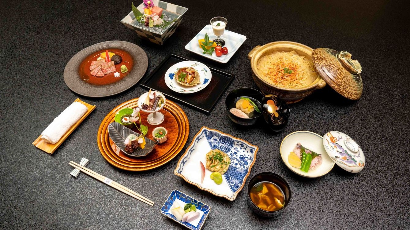 【スタンダード】那須の旬を味わう季節の会席と源泉かけ流し温泉