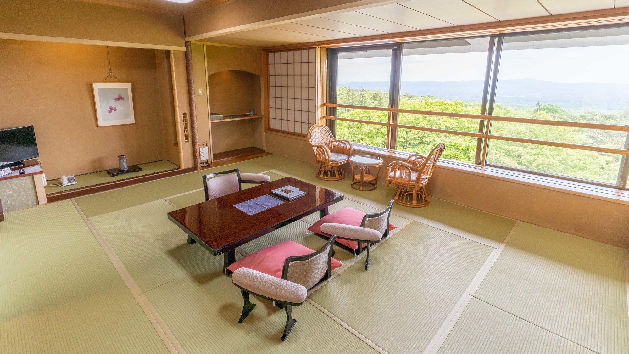 那須温泉 山楽(部屋(ベッドルーム))
