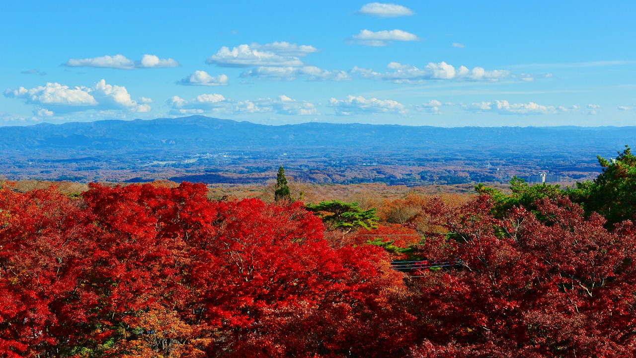 【紅葉の那須野が原】