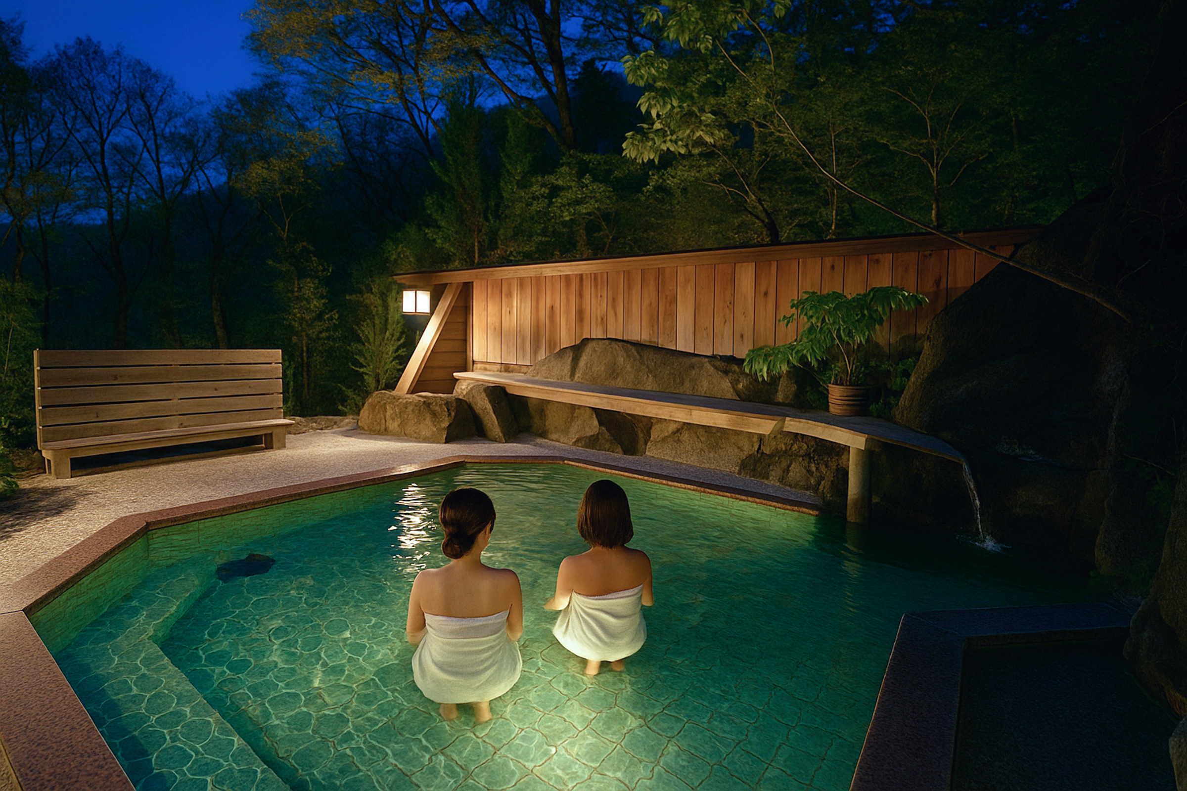 露天風呂_夜イメージ