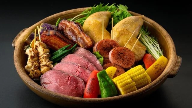ふくおか海鮮ビュッフェと夏の石焼『肉三種盛り』